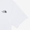 [norTh Face Official] NT7ur05b Men S CoTTon baSic ShorT Sleeve T ShirT whiTe