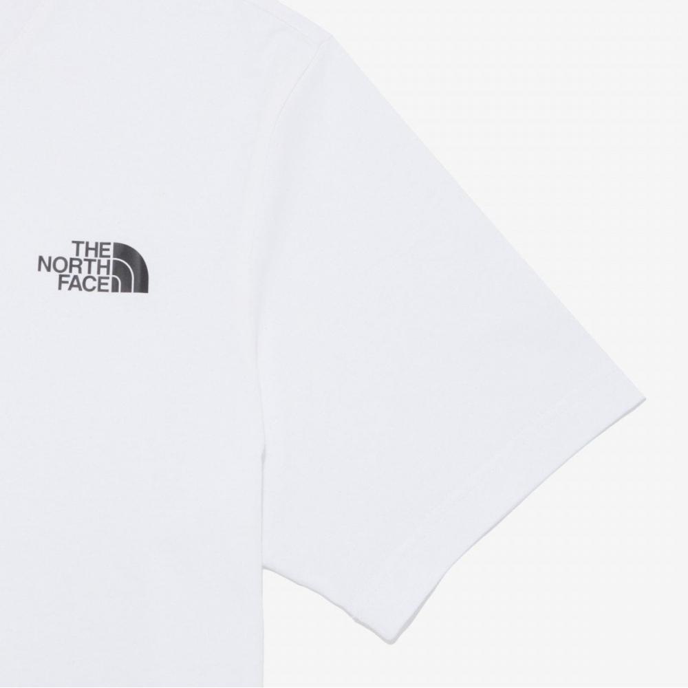 [norTh Face Official] NT7ur05b Men S CoTTon baSic ShorT Sleeve T ShirT whiTe