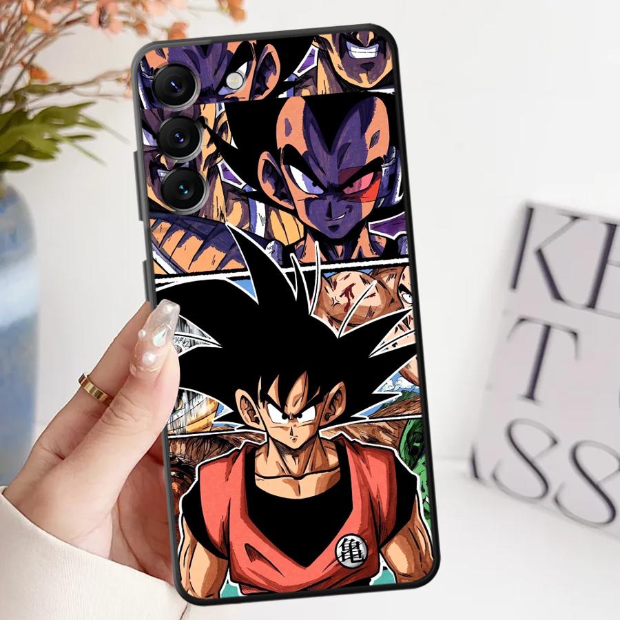 Case for Samsung Galaxy A22 A52 A32 A41 A23 A53 A26 A72 A35 A25 A71 A36 A24 A55 A51 A73 Black Soft Phone Cover Dragon Ball