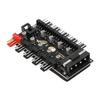 10 channel Computer Chassis Motherboard 4Pin PWM Cooling Fan Hub Set Line Board