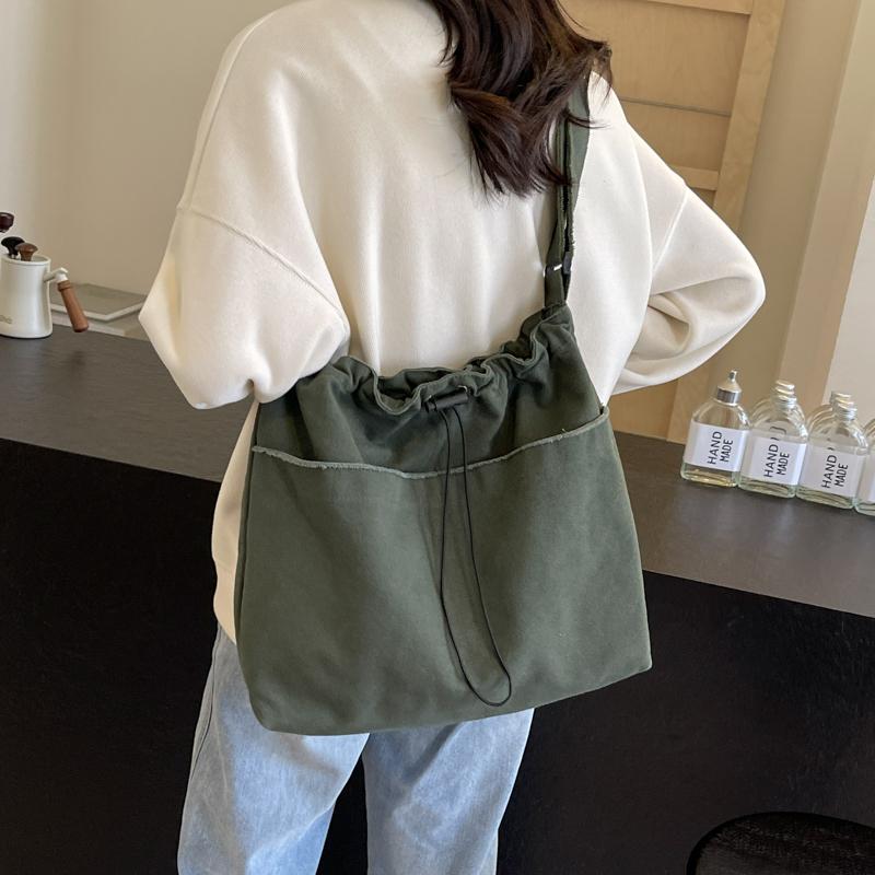 Taška přes rameno Dojíždění Plátěná crossbody taška Nákupní taška