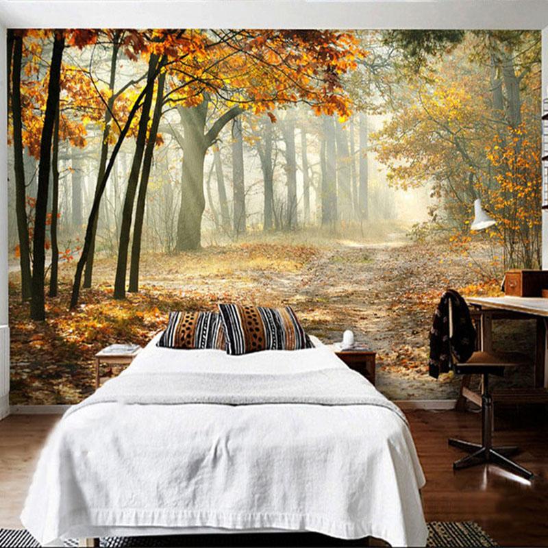 Modern Forest 3D Wall Mural Living Room Bedroom Dining Room Romantic Photo Wallpaper Home Decor Wall Painting