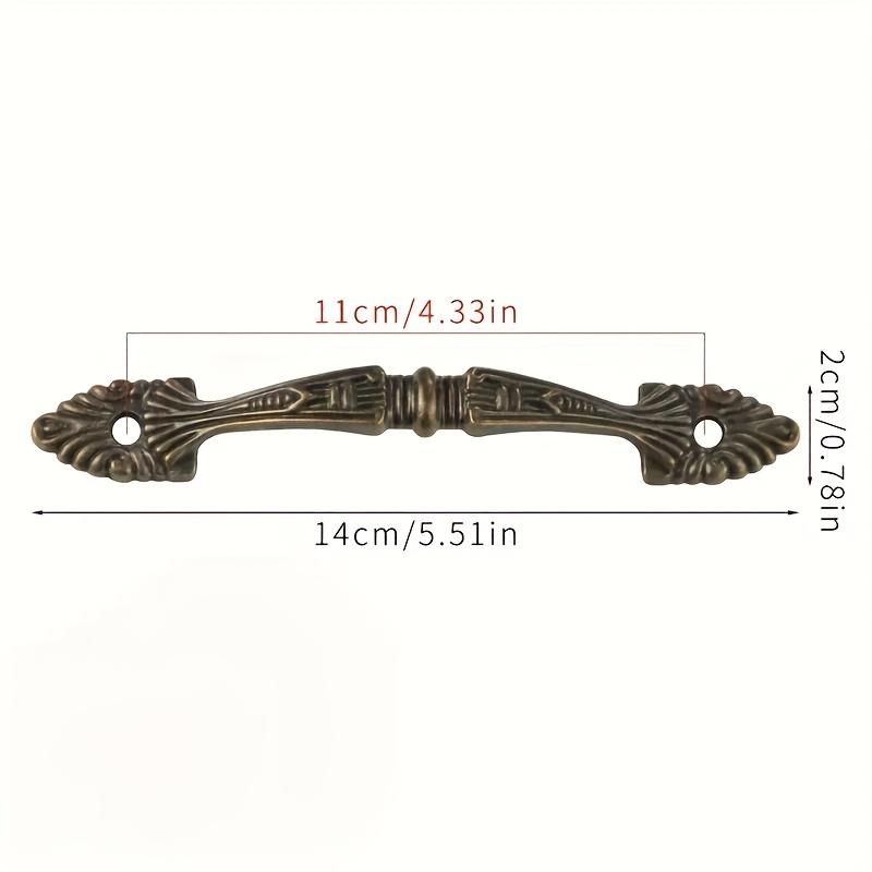 12 Europäischer Stil Möbelbeschläge, Holztür- und Fenstergriffe, Neuer chinesischer Stil Antik-Bronze Schrank-, Schubladen-, Kleiderschranktür, Zinklegierung