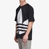 adidas Originals Big Trefoil Boxy Tee Oversized Print Men Tops Black FM9904
