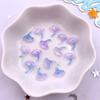 100Pcs Resin Colorful Mini Luminous Mermaid Nail Charms Glow Shell Ocean Flat Back Rhinestone Art Decor Accessorie DIY Scrapbook