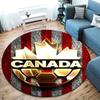 Canada Men's National Soccer Team Round Area Rug,Carpet Rug for Living Room Bedroom Sofa Playroom Decor,Non-slip Floor Mat