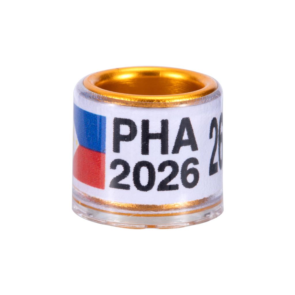 20 st 8 mm PHA 2025/2026 Duvfotsringar Aluminium Plast Fågel Papegoja Identifiering Fotring med Nummer Fågelbärande Tillbehör
