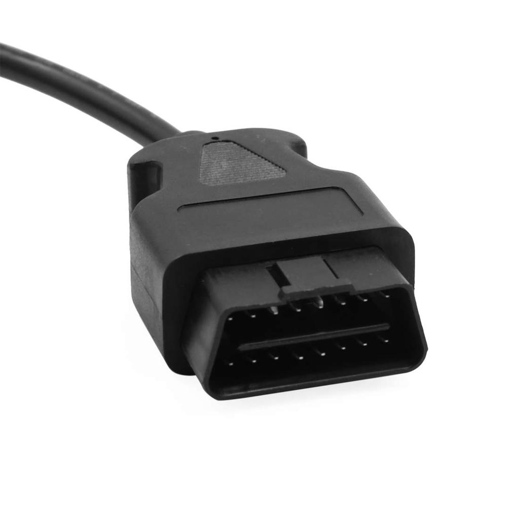 uxcell Connector Cable 16 Pin OBD2 Car Male Connector Adapter Cable Tool 30/60/100cm [Size] 60cm-Male