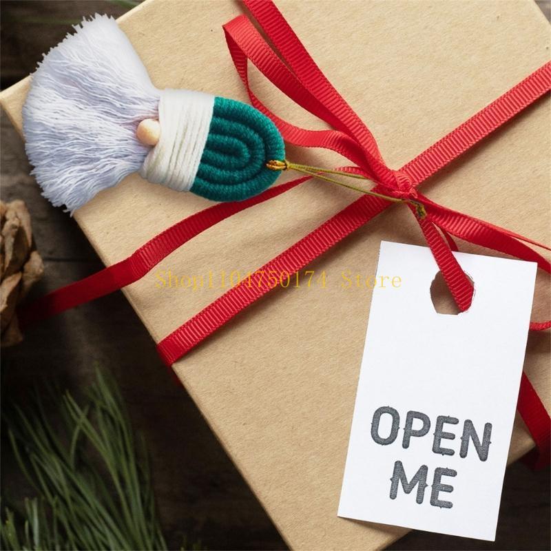 Handwoven Holiday Decor Mini Christmas Tree Knitting Gnome Holiday Door Sign Top Sale