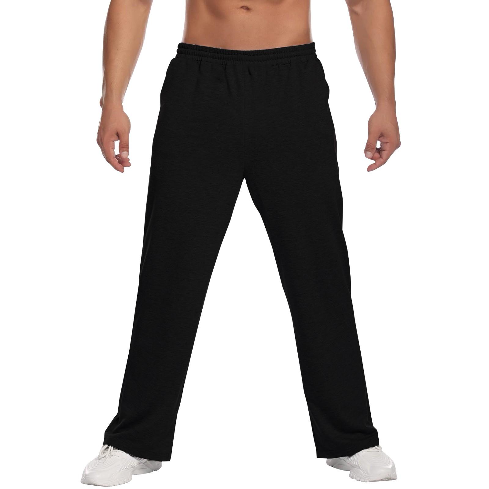 

Мужские спортивные штаны, легкие спортивные штаны, длинные спортивные штаны, спортивные брюки для отдыха с карманами и шнурком L чёрный