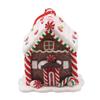 Festive Gatherings Christmas House Pendant Festive Ornament Charming Clay House Ornament 8*8*8cm Delightful Addition