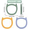 Color Kids 1Pcs Silicone Baby Teethers Ring Cute Shaped Baby Teether Toy BPA Free Molar Chewing Toy  Soothing Baby Accessories