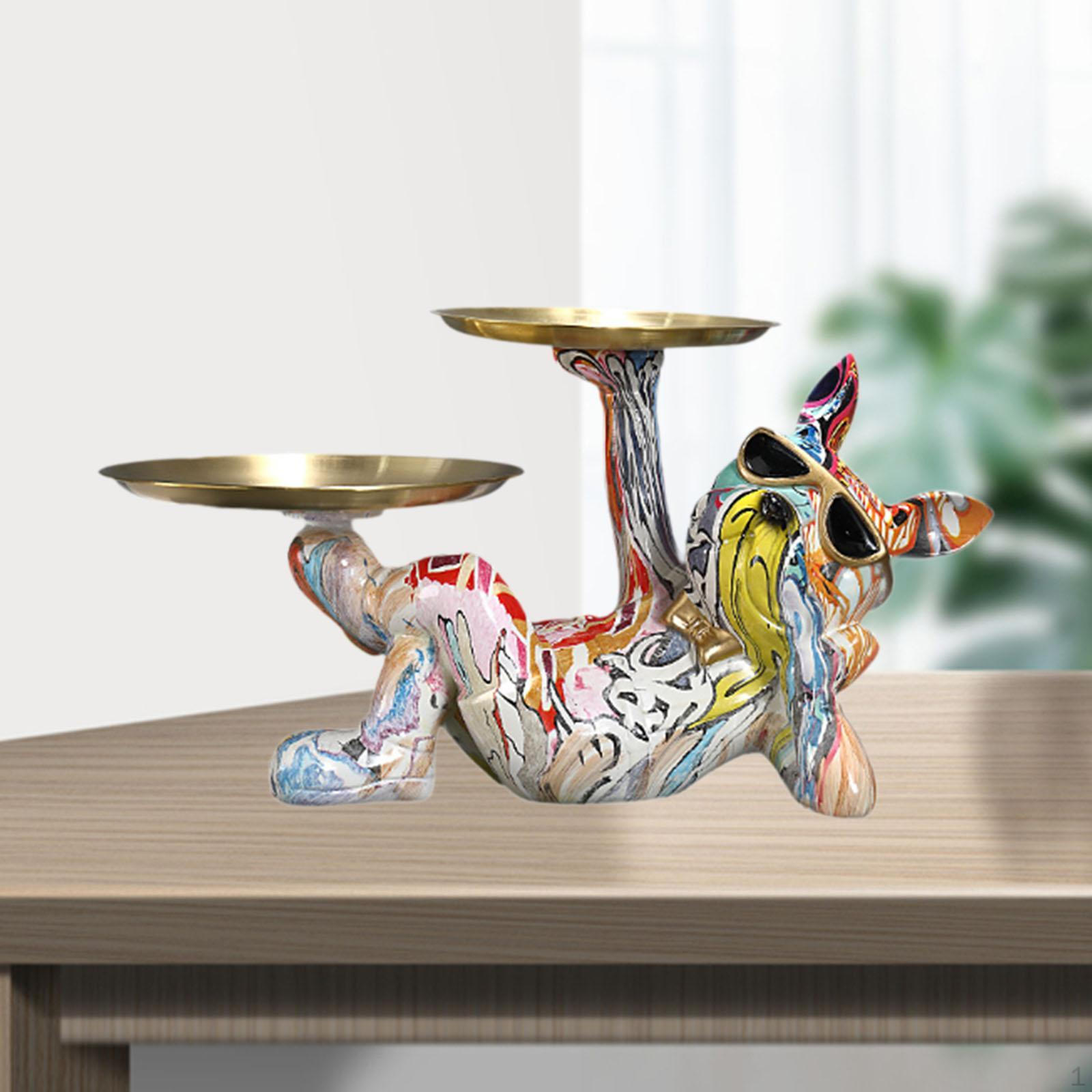 

Фигурка брелок для безделушек симпатичный настольный органайзер косметическая скульптура из смолы 13x7.4x6.7 Style B