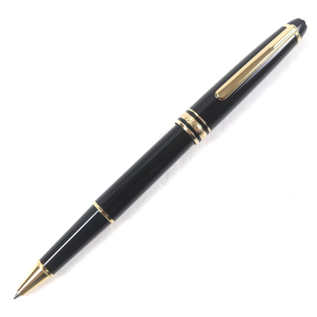 Excellent MONTBLANC Ballpoint pen Meisterstck Classic Black gold mens Used