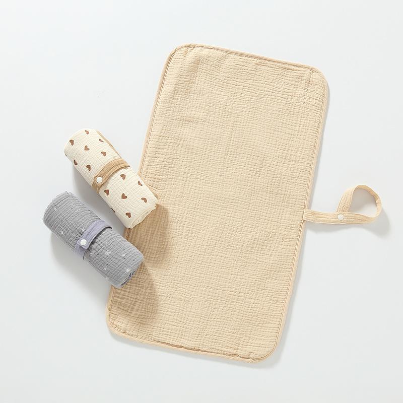 Foldable Baby Infant Cotton Changing Pads Reusable Soft Cotton Infant Mat Changing Pad for Newborn Underpads Two-sided Mattress