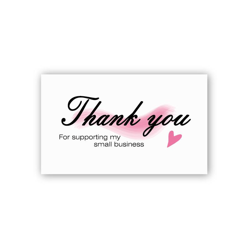 Simple Laser-Engraved Thank You Cards - 30 Pack