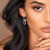 Elegant Punk Inspired Snake Earrings with Detailing Comfortable Earrings Suitable for Adding Edge to Various Outfits