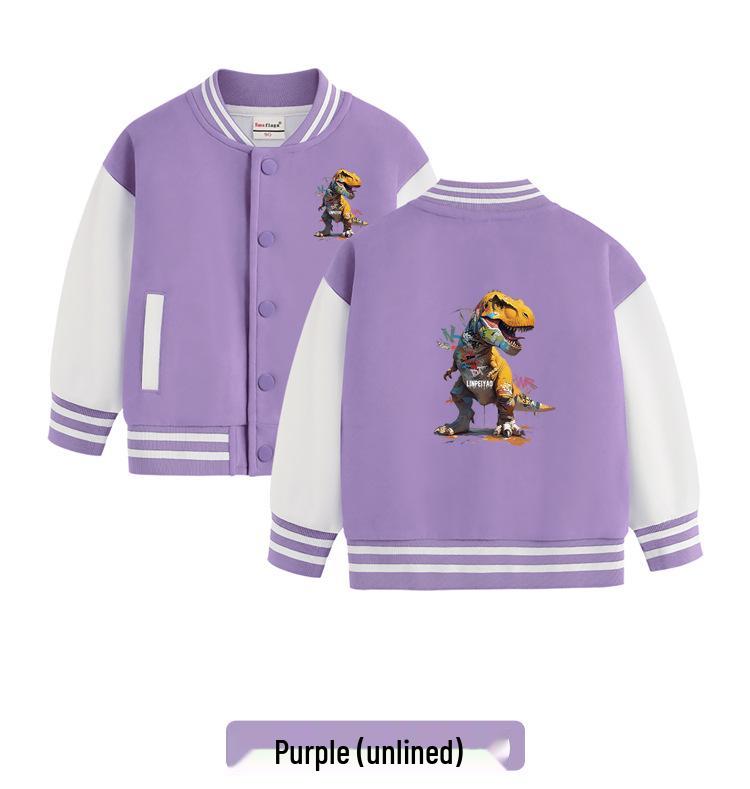 Herbst & Winter Jungen Baseballjacke mit Fleecefutter - Warm, Trendy, Verdickte Oberbekleidung für Kindergarten und Coole Schuluniformen