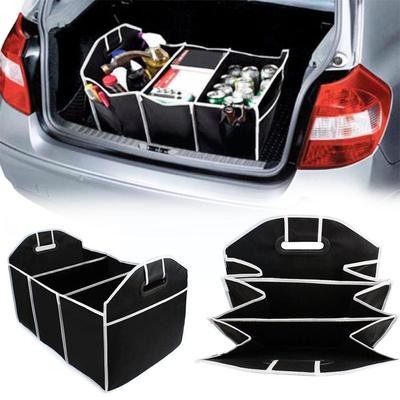 Car Trunk Organizer Eco-Friendly Super Strong Capacity Collapsible Non-Woven High Multi-use Storage Cargo Fabrics B H0J1