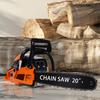 20 Inch Gas Chainsaw, 58CC 2-Stroke Gas Powered Chainsaw, Handheld Cordless Chainsaw, High-Power Logging Saw for Wood Cutting and Tree