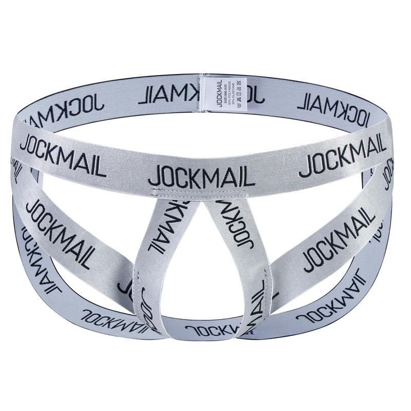 Thong JOCKMAIL One Size Specification Elastic band letter print cut-out design sexy men's underwear
