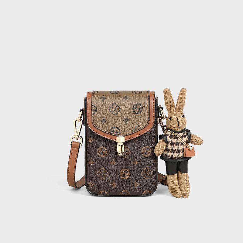 Bag Women's Crossbody New Versatile Fashion Mobile Phone Bag Autumn and Winter Small Satchel Mini Shoulder Bag Women's Bag