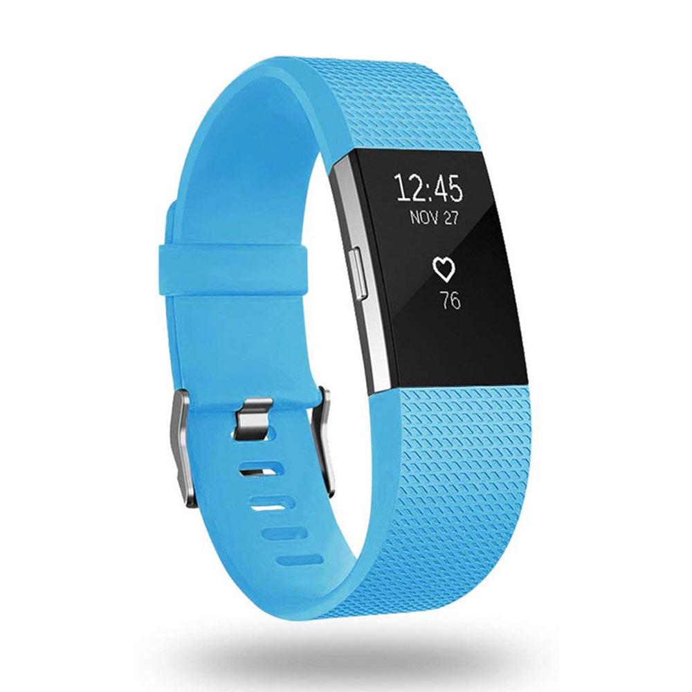 Fitbit Charge 2 Checkered Pattern TPE Sport Replacement Wristband Strap