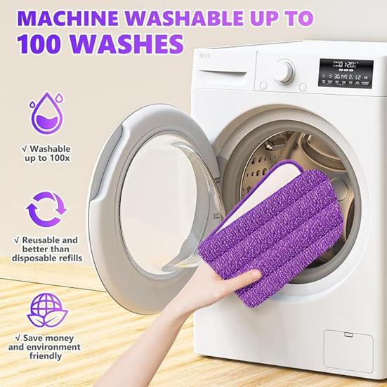 1/4Pcs Mop Pad Efficient Performance Wet/Dry Cleaning Trawl Pads Pet