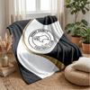 Derby County Football Print Miękki Ciepły Lekki Koc Rzutowy na Sofę Łóżko Kemping