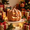 Spookachtig Seizoen Feestartikelen Halloween Pompoen Kaarsenhouder, Hars Lantaarn Theelichthouder met Feestelijke Tafeldecoraties Gesneden Gezicht voor Herfst
