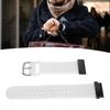 26mm Silicone Watch Strap Flexible Adjusted Replacement Wristband Strap for Fenix 7X 6X 5X White