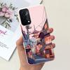 Für OPPO A93 5G Hülle Oppo A74 5G CPH2197 CPH2263 Modisches Mond Design Weiches Silikon Schutzhülle Handyhüllen
