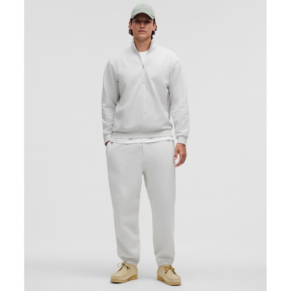 Lululemon Steady State Half Zip Heathered Core Ultra Light Grey