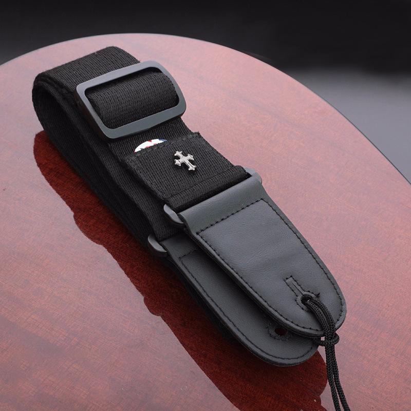 Electric Guitar Strap Acoustic Folk Guitarra Vintage Cross Personality Guitar Straps with