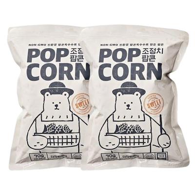 Jo Jeong-chi Popcorn Chrupiący Klasyczny Słony Masłowy Przekąska 70g x 2 Opakowania