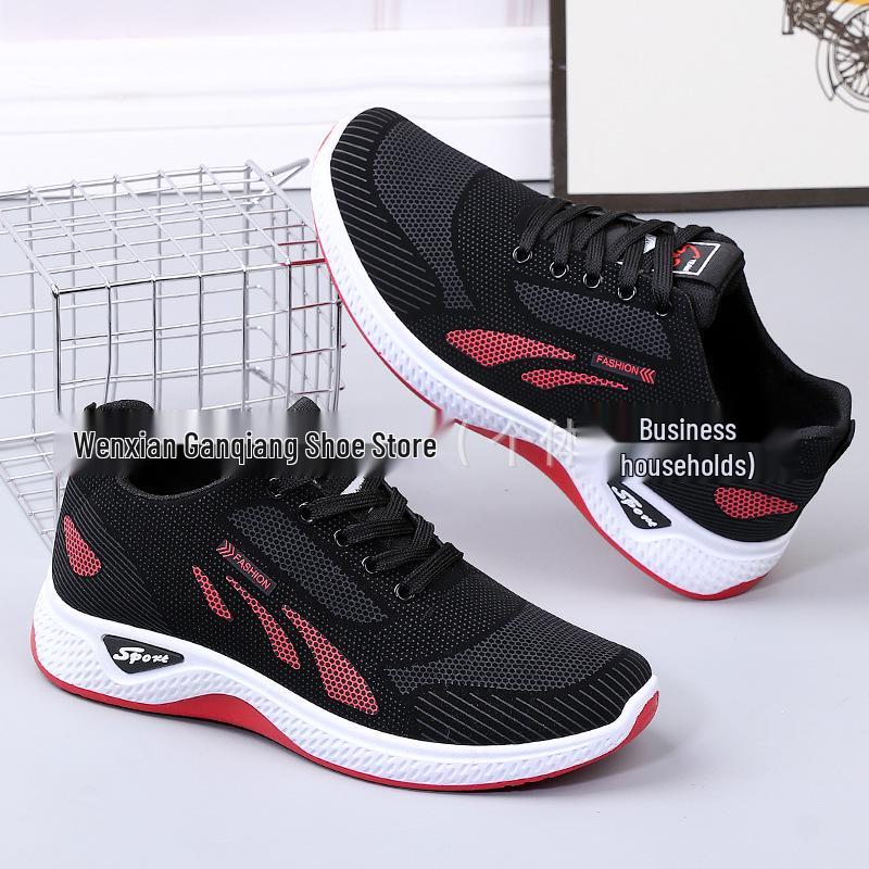 Men s Lightweight Lace-up Mesh Breathable Casual Walking Shoes 43