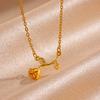 Elegant Three Y-shaped Butterfly Necklaces for Women 18K Gold-plated Stainless Steel Necklace Wedding Jewelry Party Accessories