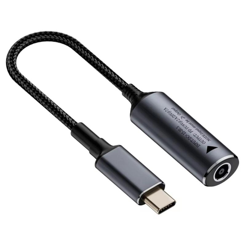 

140W 20V 6.0x0.6mm DC Female to Type-C Male Adapter Laptop Power Charge Connector As Shown A