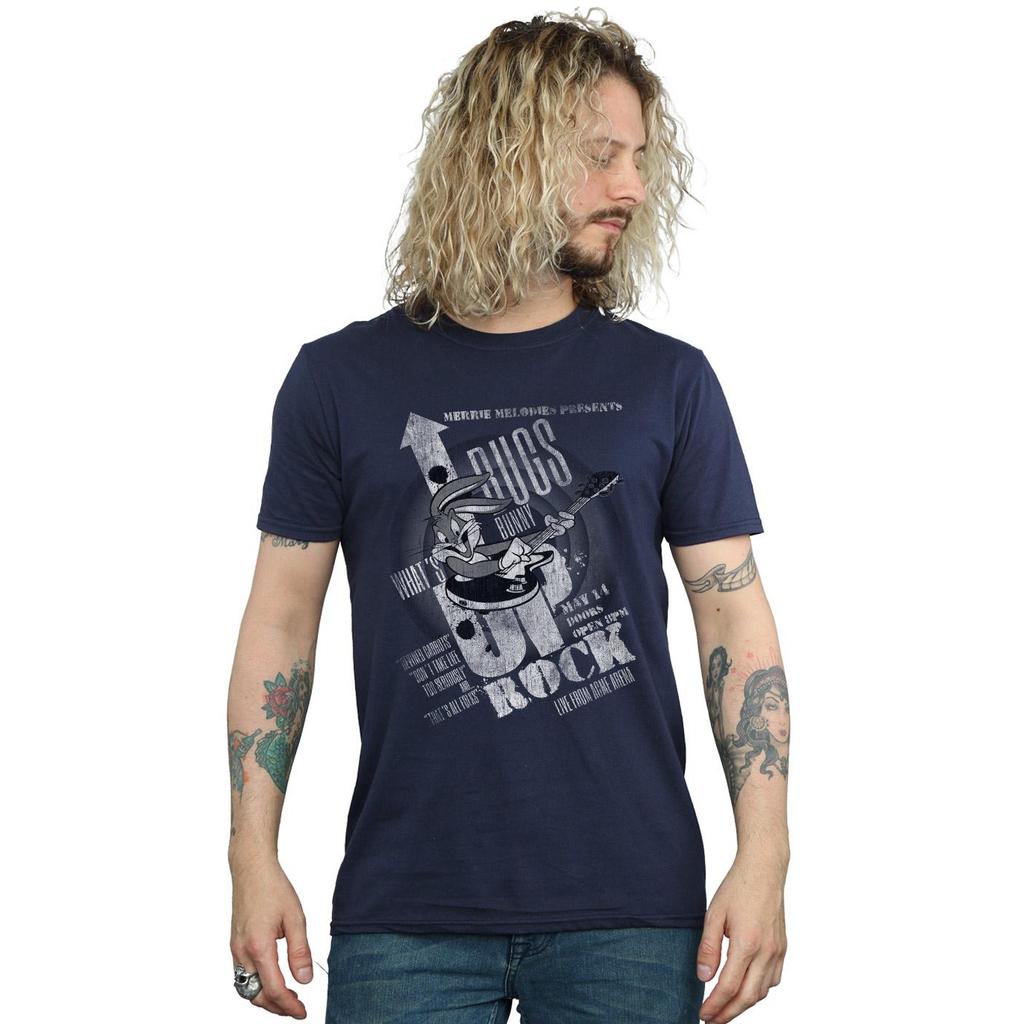 Looney Tunes Mens Bugs Bunny What´s Up Rock T-Shirt