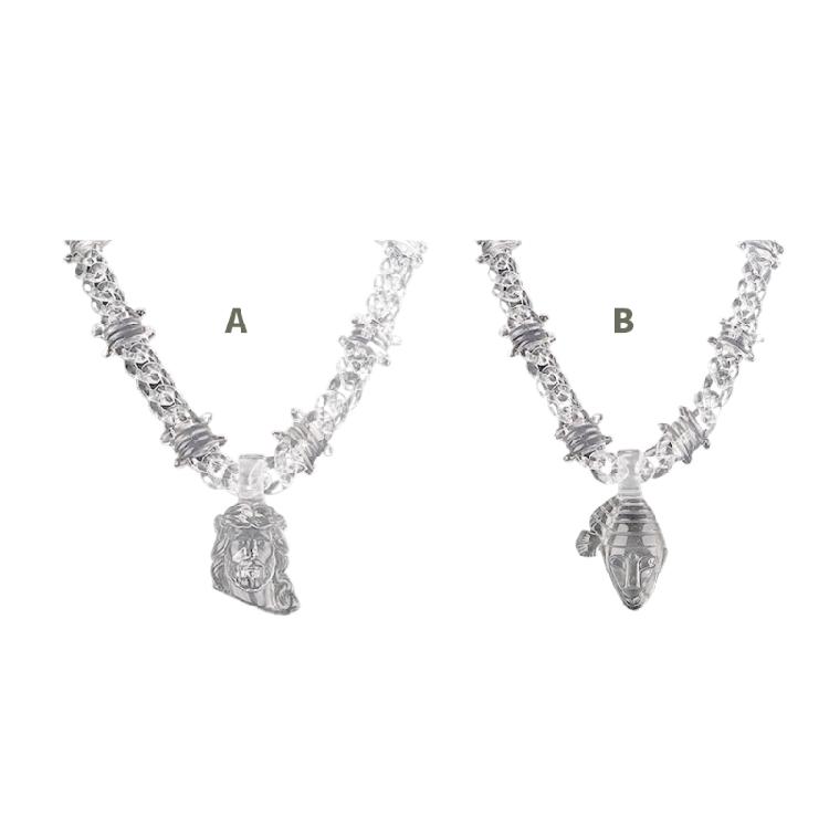 Acrylic Necklace Waterproof Necklace Clear Pendant Necklace Suitable for Fashion Individuals Seeking Unique Accessories