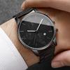 4pcs/set Men's Trendy Watch Bracelet Necklace Ring Set Hip Hop Style Casual Men's Cool Quartz Watch Set (No Box)