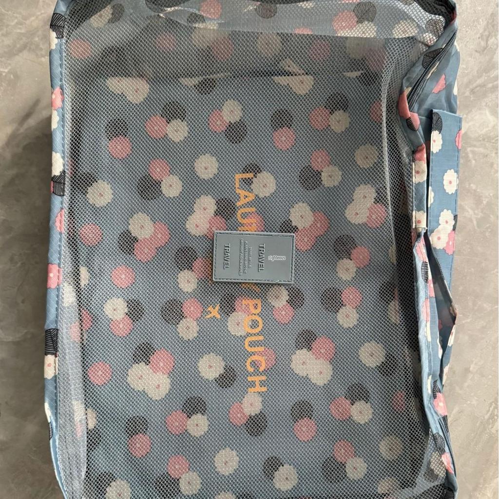 Korean Style Travel Bag Set - 6-Piece Oxford Cloth Organizer for Clothes, Underwear, and Shoes