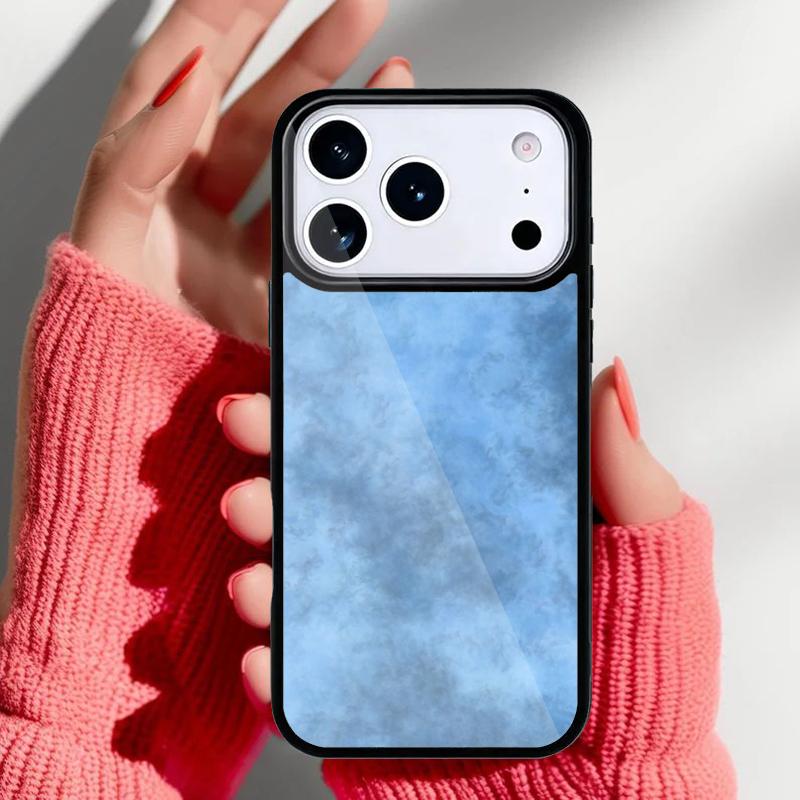 Blaues Tie-Dye Handyhülle für iPhone 17 16 15 14 13 Pro Max Rückabdeckung für 12 11 Pro Hülle