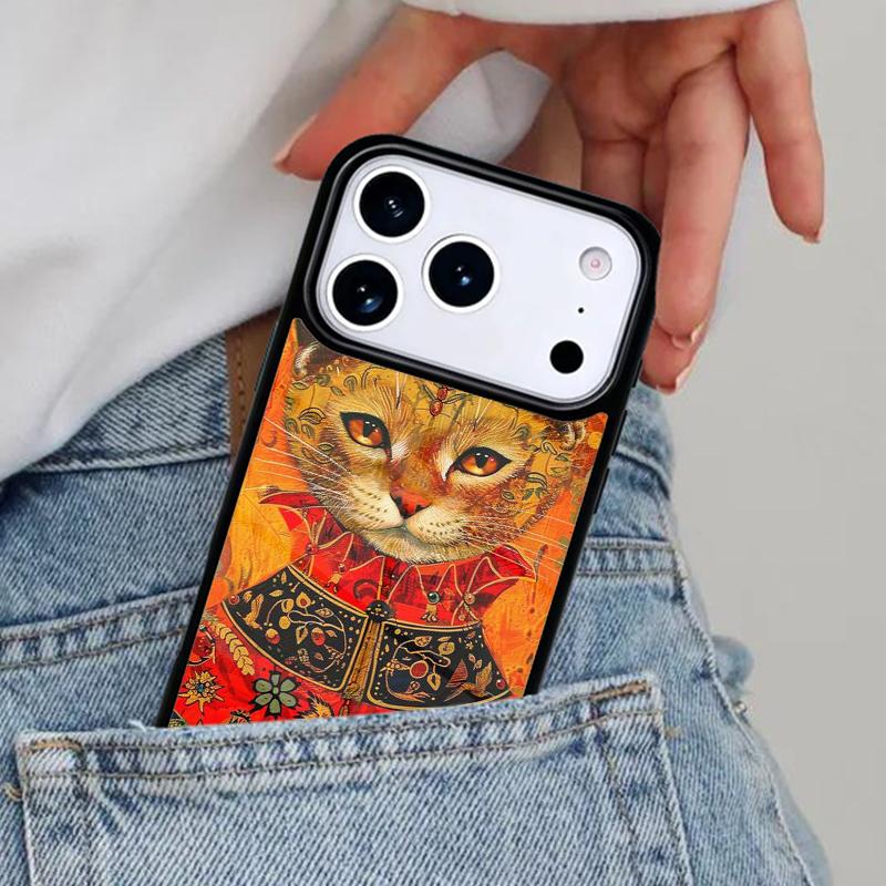 

Чехол для телефона «Кошки эпохи Возрождения» Rich Art для iPhone 17ProMax 12 13 14 15 16e 17 Pro Max Plus Air Cover iPhone 14 Pro
