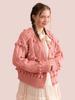 Fabricseoul Wool Pompom Knit Cardigan