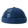 Landlord Hole Broken Hats Men'S Street Style Urban Street Hip-Hop Hats Melon Dome Denim Cap Women'S Sailor Hat Caps