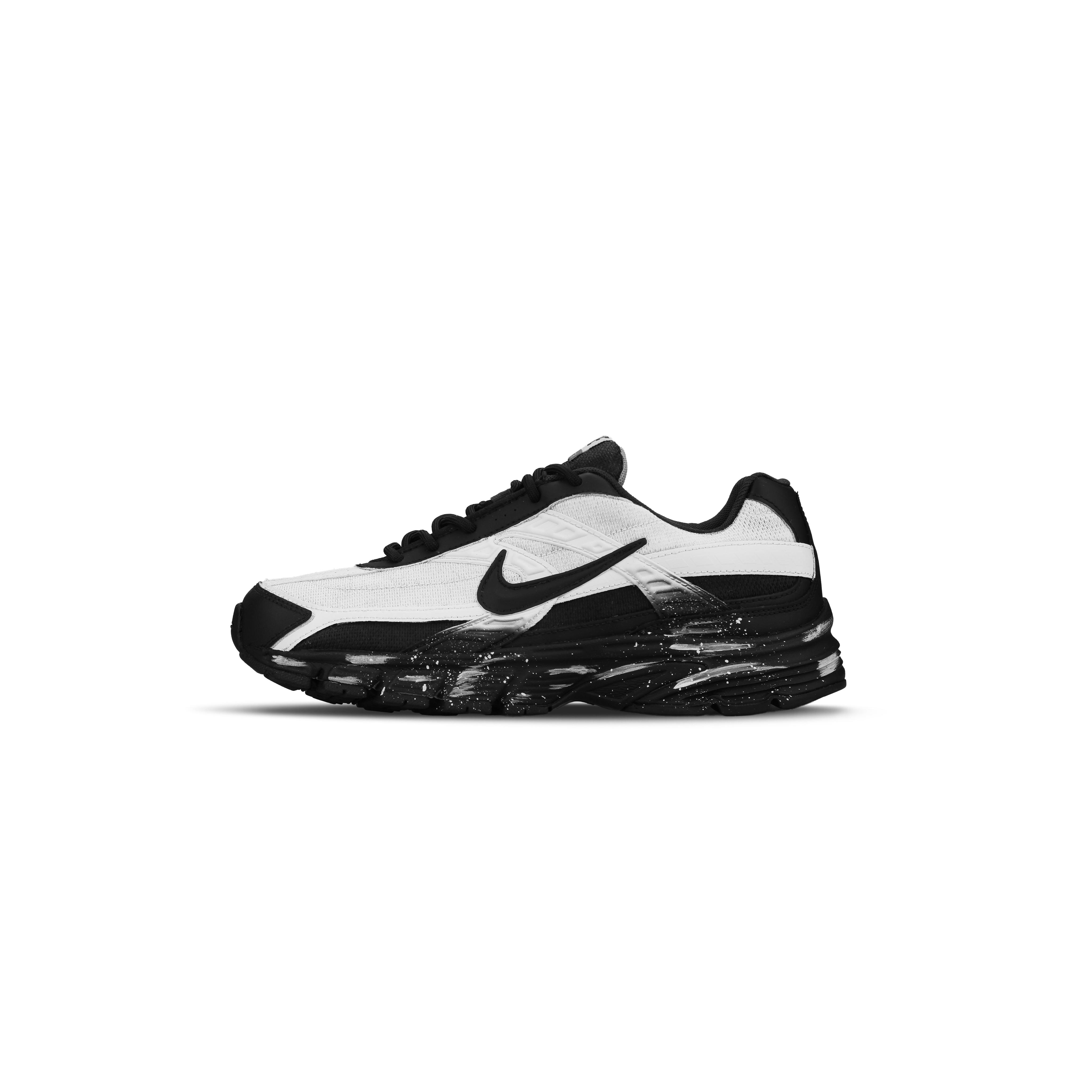 

Nike Initiator Abrasion Resistant Slip Resistant Low top Running Shoes Unisex Black White 394055-101(Team1737) 42.5