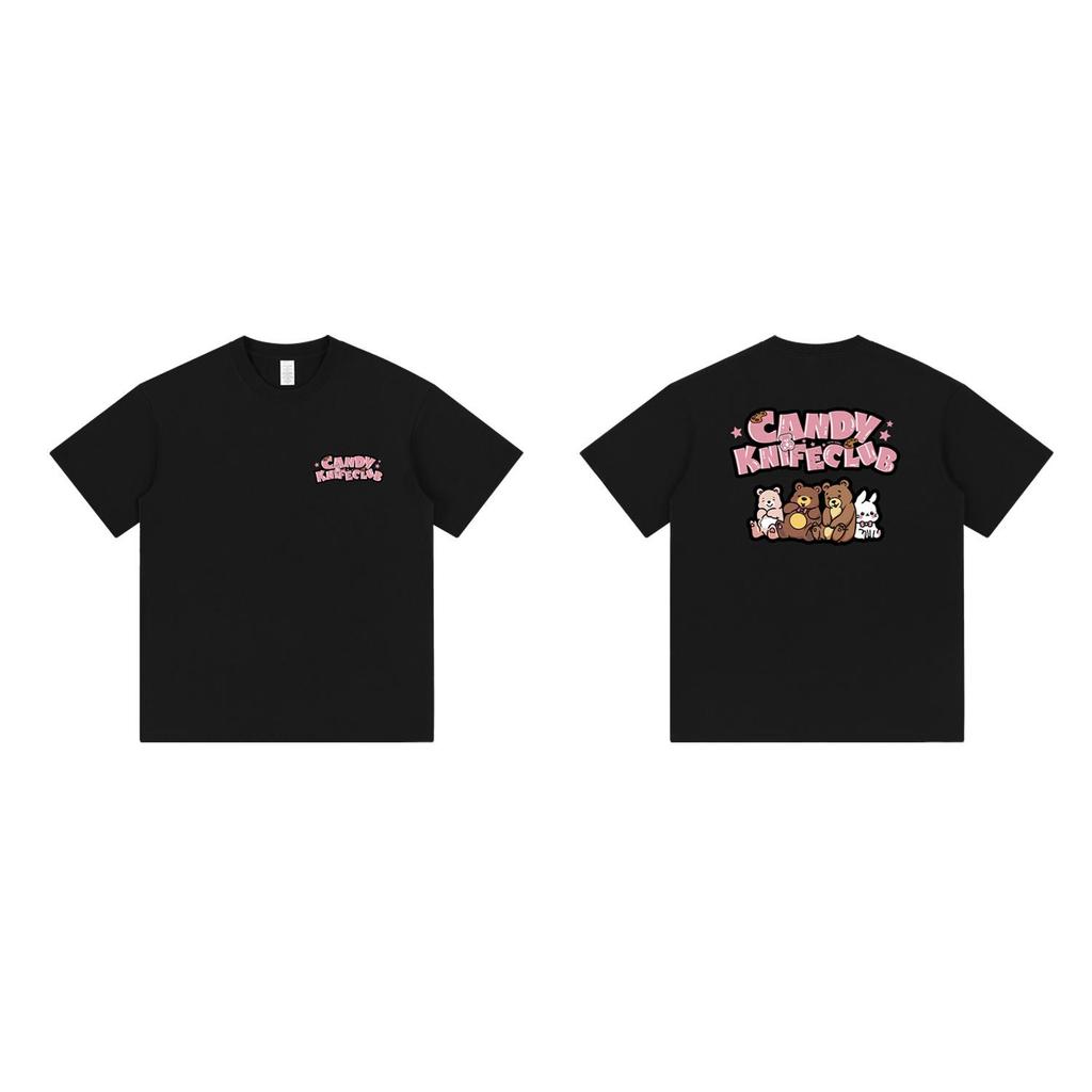 Unisex Retro Cartoon Pure Cotton Oversized T-Shirt - Trendy Casual Summer Short Sleeve for Men & Women