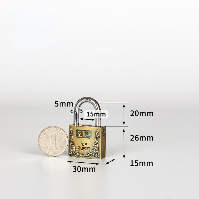 

Замок из цинкового сплава, водонепроницаемый и устойчивый к ржавчине, медный замок в стиле ретро, старинная бронзовая головка замка, бытовой аксессуар с 3 ключами