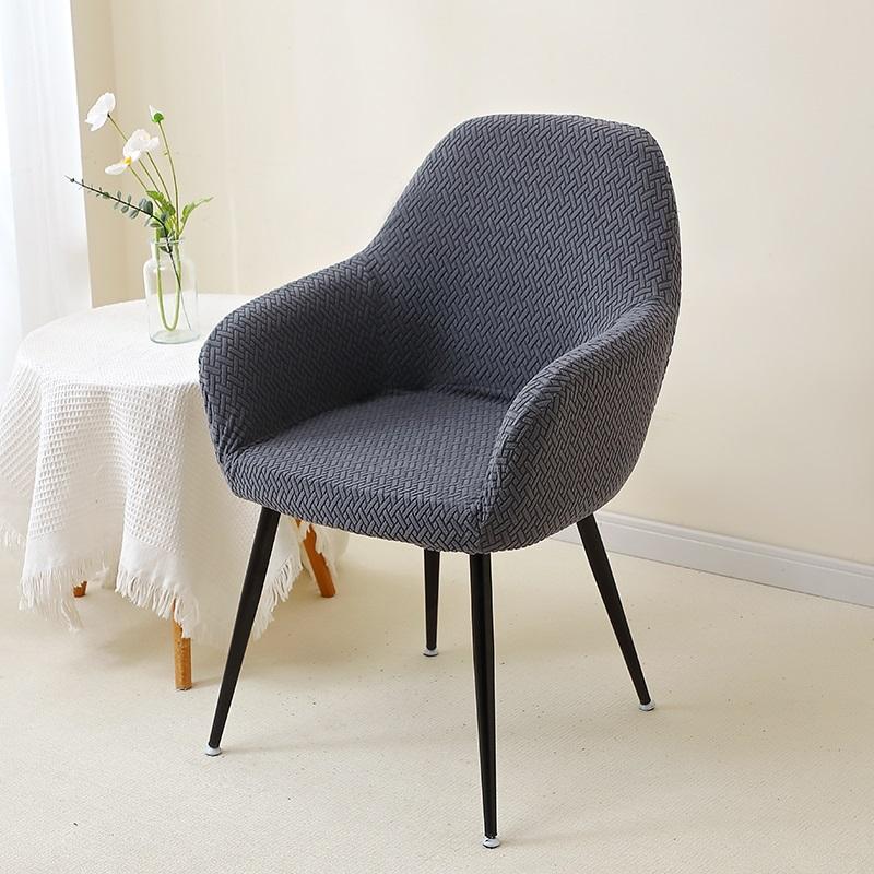 1/4/6pcs Solid High Arm Chair Cover Elastic Dining Chair Seat Covers Stretch Kitchen Armchair Slipcover Hotel Housse De Chaise
